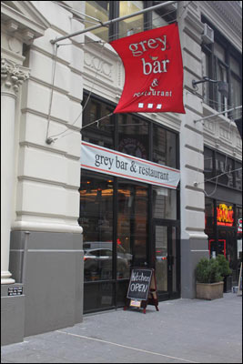Grey Bar Outside